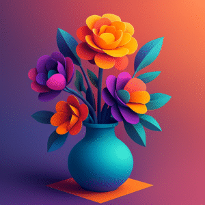 3D Digital Art Realistic, Vase